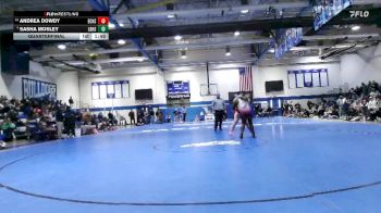 Girls 185 lbs Quarterfinal - Andrea Dowdy, East Central High School Girls vs Sasha Mosley, Long Beach