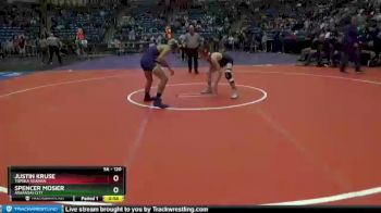 5A - 120 lbs Cons. Round 1 - Spencer Mosier, Arkansas City vs Justin Kruse, Topeka-Seaman