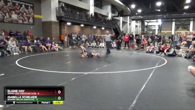 112 lbs Round 2 (16 Team) - Elaine Hay, Grand View Wrestling Club vs Isabella Schelker, Braided Brutes Wrestling