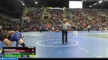 220 lbs Semifinal - Ashton Peterson, South Border vs Xylis Holter, Kenamare/Bowbells/Burke Central