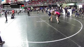 120 lbs Quarterfinal - Eden Clark, 308 Wrestling Academy vs Aria Thew, Lincoln Girls Wrestling