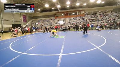 59 kg Cons. Semis - Emily Frost, Iowa Womens Wrestling Club vs Sarah Savidge, Army (WCAP)