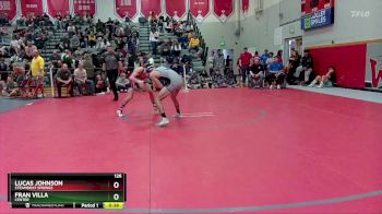126 lbs Cons. Round 2 - Fran Villa, Center vs Lucas Johnson, Steamboat Springs