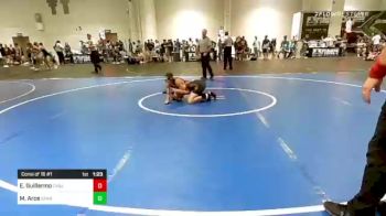 120 lbs Consi Of 16 #1 - Ethan Guillermo, Cvbjj vs Matteo Arce, Spartan Elite Youth Wrestling