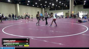 116 lbs Round 3 (6 Team) - Dominic Durham, Alabama Elite Gold vs Jonderious Williams, Troup County WC