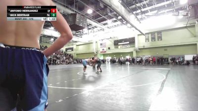 175 lbs Semifinal - Nick Bertram, Palisades vs Antonio Hernandez, CANOGA PARK