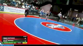 1 lbs Semifinal - Trent Matthews, Commerce vs Kolby Dempsey, Armuchee