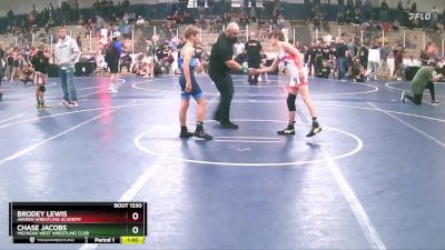 90 lbs Cons. Round 4 - Brodey Lewis, Askren Wrestling Academy vs Chase Jacobs, Michigan West Wrestling Club