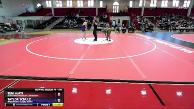 191 lbs 7th Place Match - Taylor Schulz, Wisconsin Stevens Point vs Teni Ajayi, Northern Michigan University