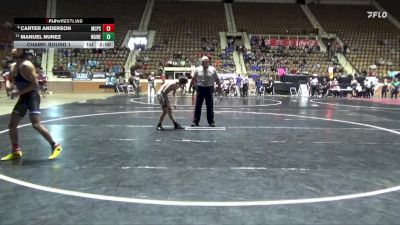 1A-4A 126 Champ. Round 1 - Manuel Nunez, Walter Wellborn vs Carter Anderson, Montgomery Catholic Prep School