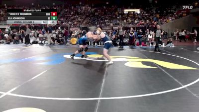 4A 190 lbs Cons. Round 1 - Rocky Monroe, Bonners Ferry vs Eli Johnson, Bear Lake