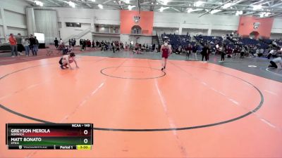 149 lbs Cons. Round 1 - Greyson Merola, Norwich vs Matt Bonato, Utica