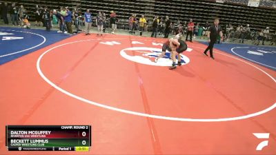 108 lbs Cons. Round 2 - Dalton McGuffey, Riverton USA Wrestling vs Beckett Lummus, Casper Wrestling Club