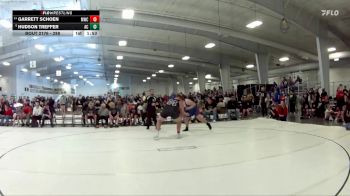 288 lbs Quarterfinal - Garrett Schoen, Milford Wrestling Club vs Hudson Treffer, Adams Central
