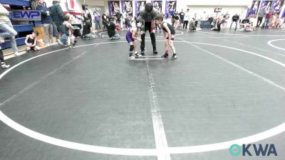 46 lbs Consi Of 16 #2 - Andrew Baker, Mustang Bronco Wrestling Club vs Michael Fabela, Chickasha Youth Wrestling