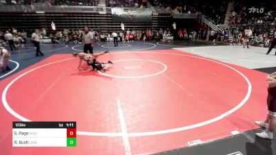 123 lbs Quarterfinal - Shyann Page, Colorado Outlaws vs Rori Bush, Lockwood WC