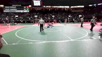 120 lbs Semifinal - Izaiah Hundley, BLW3 vs Colby Campbell, OCGA