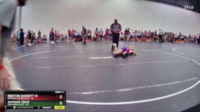 75 lbs Semis (4 Team) - Benton Bassett III, Georgia United Blue vs Nathan Cruz, Oklahoma Elite