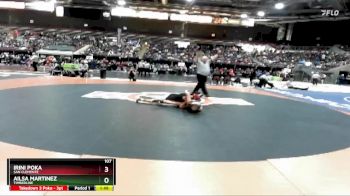 107 lbs Champ. Round 1 - Ailsa Martinez, Timberline vs Irini Poka, San Clemente