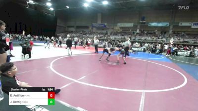 82 lbs Quarterfinal - Emiliano Antillon, Pomona Elite vs Jackson Rettig, Dragon Wrestling Club