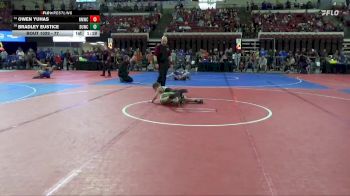 77 lbs Champ. Round 2 - Owen Yuhas, North Montana Wrestling CLub vs Bradley Eustice, Sidney Wrestling Club