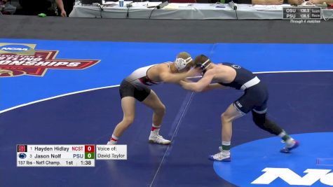 157 lb Final, Hayden Hidlay, NC State vs Jason Nolf, Penn State