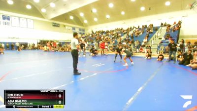 110 lbs Cons. Round 4 - Emi Yoshii, Pounders WC vs Asia Rialmo, Yucca Valley Wrestling