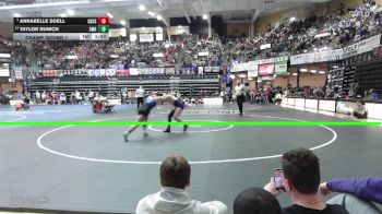 140 lbs Champ. Round 1 - Taylor Runich, St. Marys HS vs Annabelle Soell, Gypsum-Southeast Of Saline HS