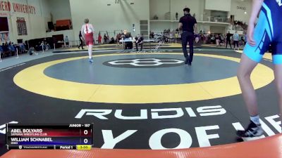 157 lbs Quarterfinal - Abel Bolyard, Samurai Wrestling Club vs William Schnabel, Ohio