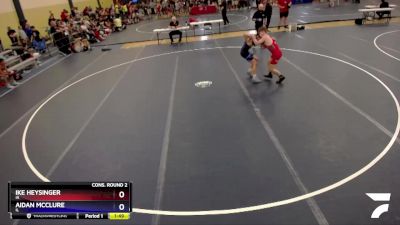 113 lbs Cons. Round 2 - Ike Heysinger, IA vs Aidan McClure, IL