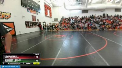 105 lbs Champ. Round 1 - Garrett Henley, Lovell Middle School vs Levi Rogers, Powell Middle School