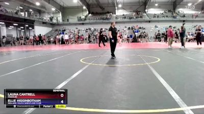 155 lbs Semifinal - Launa Cantrell, Missouri vs Ellie Higginbotham, Willard Youth Wrestling Club