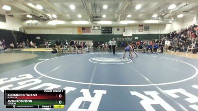 120 lbs Champ. Round 1 - Alexander Welsh, Puyallup vs Aven Robinson, Stadium