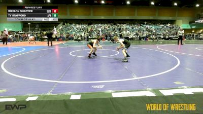 92 lbs Consi Of 16 #2 - Waylon Shroyer, Outlaws Wrestling Club vs Ty Stafford, All-Phase Wrestling