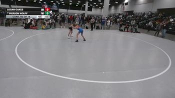 84 lbs Cons. Rd Of 16 - Logan Oakes, Sebolt Wrestling Academy vs Pierson Wolff, Powerhouse Wrestling Club