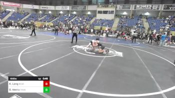 120 lbs Consi Of 8 #1 - Kash Long, Bear Cave WC vs Breckin Henry, Thunder Basin HS