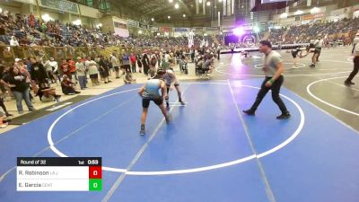 125 lbs Round Of 32 - Raif Robinson, La Junta Jr/Sr High School vs Elijah Garcia, Center Middle School