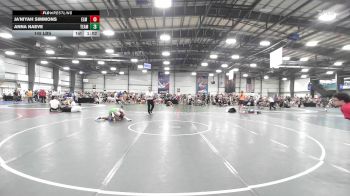 145 lbs Rr Rnd 2 - Ja'Niyah Simmons, Elm Street Grapplers vs Anna Naeve, Team RJN Black