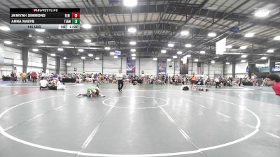 145 lbs Rr Rnd 2 - Ja'Niyah Simmons, Elm Street Grapplers vs Anna Naeve, Team RJN Black
