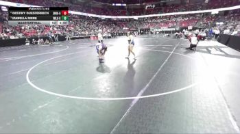 Girls 235 lbs Quarterfinal - Izabella Riebe, Wisconsin Lutheran-Girls vs Destiny Duesterbeck, Sheboygan North-Girls