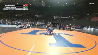 4A Boys 106 lbs Cons. Semi - Rhoan Rambo, Hidden Valley Boys vs Darren Gulzow, La Grande Boys