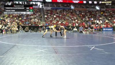 1A-138 lbs Semifinal - Aidan Timm, Belle Plaine vs Preston Klostermann, Alburnett