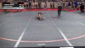 70_B lbs Round Of 32 - Connor Dobson, Punxsutawney vs Lucas Spicer, Downingtown West