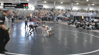 A 120 lbs Cons. Round 2 - Say`vion Surles, Tullahoma High School vs Harold Ward, Greenbrier High School