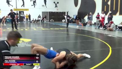 109 lbs Quarterfinal - Mia Moore, Aurora University vs Tehani Soares, Indiana Tech University