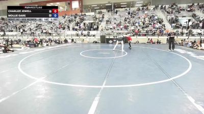 U23 Women - 68 lbs Cons. Round 1 - Charlize Jewell, CA vs Mollie Dare, CO