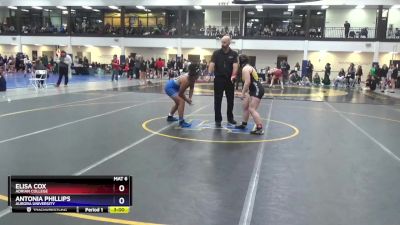 155 lbs Champ. Round 2 - Elisa Cox, Adrian College vs Antonia Phillips, Aurora University