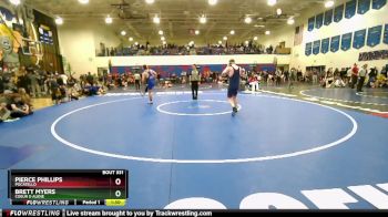 175 lbs Cons. Round 2 - Brett Myers, Coeur D Alene vs Pierce Phillips, Pocatello