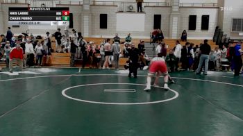 215 lbs Consi Of 8 #1 - Kris Labbe, Hingham vs Chase Ferro, North Attleborough