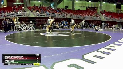 125 lbs Round 6 (8 Team) - Kali Kuck, Northwest Girls vs Brooklyn Geaney, Papillion-La Vista South Girls